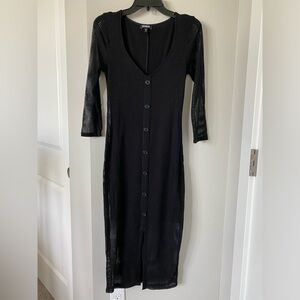 Express Sheer Sleeves Dress